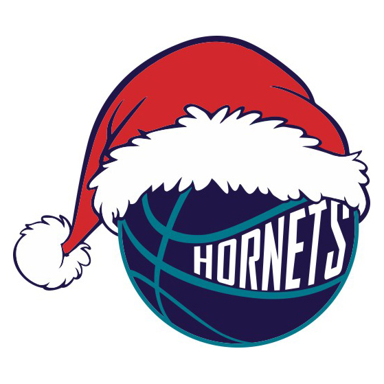 Charlotte Hornets Basketball Christmas hat logo iron on paper